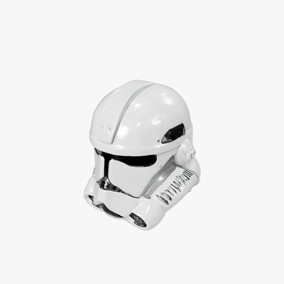 Futuristic White Helmet model pack